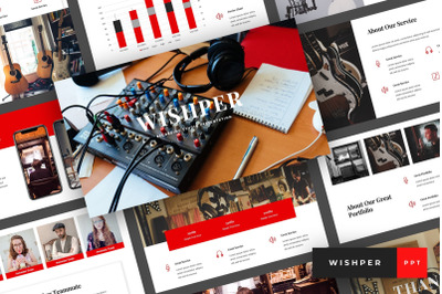 Whisper - Recording Studio PowerPoint Template