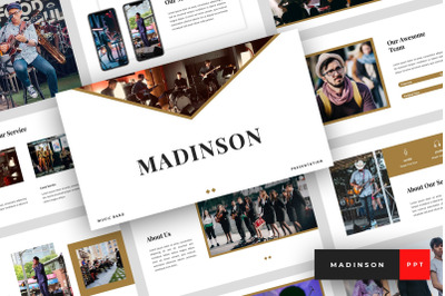 Madinson - Music Band PowerPoint Template