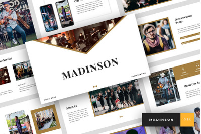 Madinson - Music Band Google Slides Template