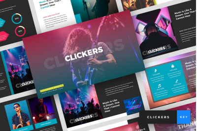 Clickers - Music Band Keynote Template