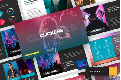 Clickers - Music Band Google Slides Template