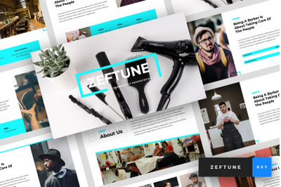 Zeftune - Barbershop Keynote Template