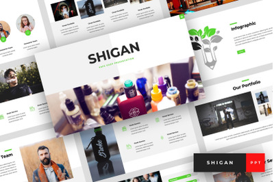 Shigan - Vape Shop PowerPoint Template