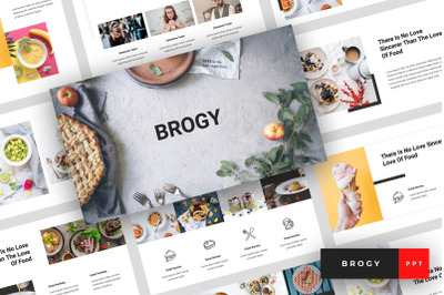 Brogy - Food &amp; Beverages PowerPoint Template