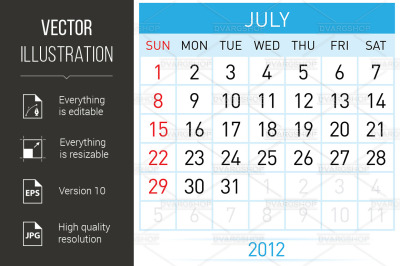 July Calendar