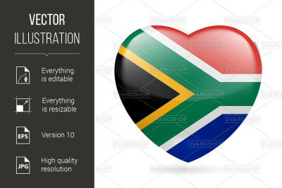 Heart icon of South Africa