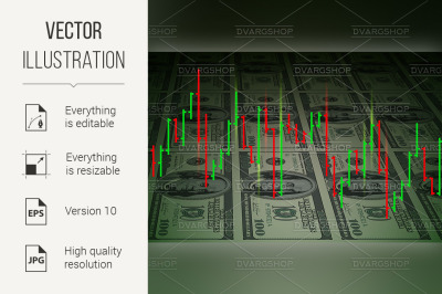 Exchange chart background