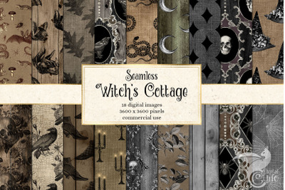 Witch Cottage Digital Paper