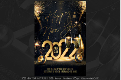 New Year Christmas Party Flyer