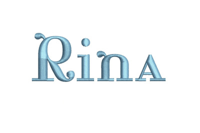 Rina 15 sizes embroidery font (RLA)