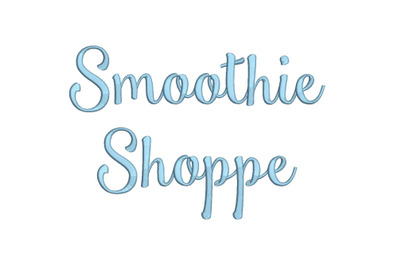 Smoothie Shoppe 15 sizes embroidery font