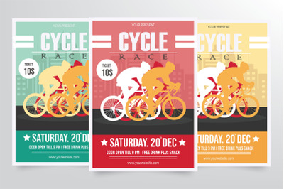 Road Bicycle Racing Flyer Template