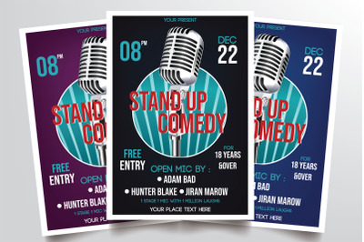 Stand Up Comedy Flyer Template