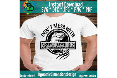 Grandpasaurus, You&#039;ll get jurasskicked, Grandpa SVG, Grandpa Life SVG,