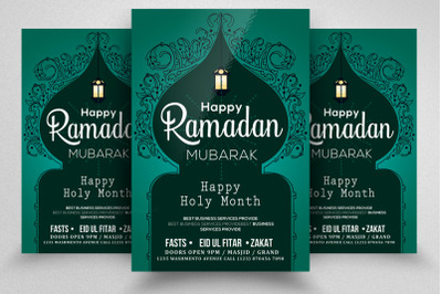 Ramadan Mubarak Flyer Template