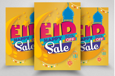 Eid Big Sale Offer Flyer Template