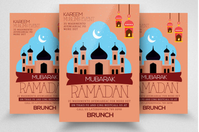 Ramadan Kareem Holy Month Flyer