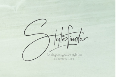 Stylefinder signature font modern calligraphy