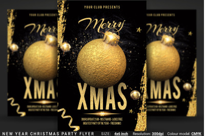 New Year Christmas Party Flyer