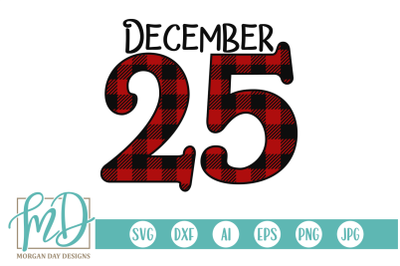 December 25 Christmas SVG