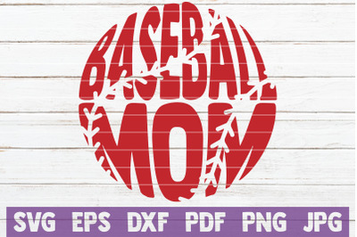 Baseball Mom SVG Cut File