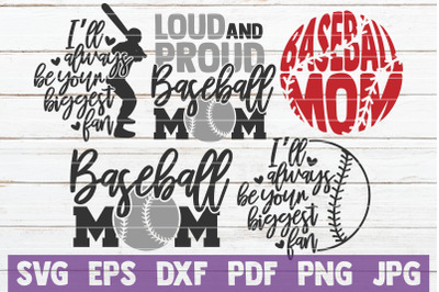 Baseball Mom SVG Bundle | SVG Cut Files