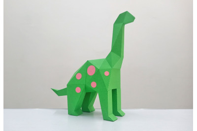 DIY Brontosaurus Sculpture - 3d papercraft