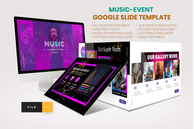 Music - Event Google Slide Template