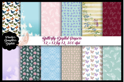 Butterfly Digital Papers