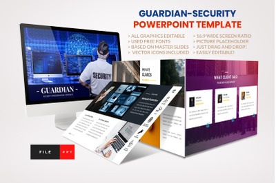 Guardian - Security PowerPoint template