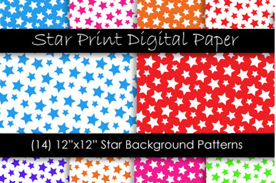 Star Patterns in Multiple Colors - Stars Pattern
