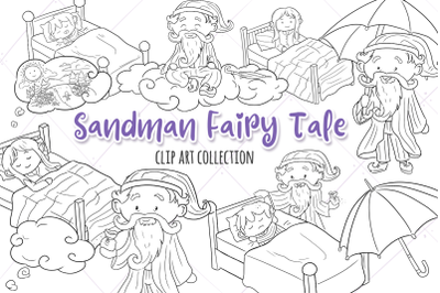 Sandman Fairy Tale Digital Stamps