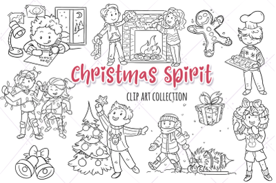 Christmas Spirit Digital Stamps