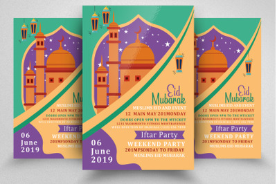 Eid al-Fitr Ramadan Kareem Flyer Design