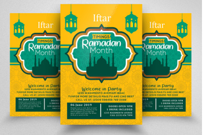 Ramadan Iftar Party Invitation Flyer