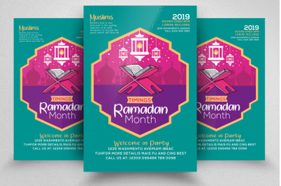 Ramadan Kareem Holy Month Flyer