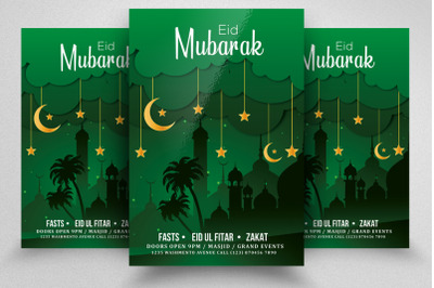 Eid Mubarak Islamic Festival Flyer/Poster