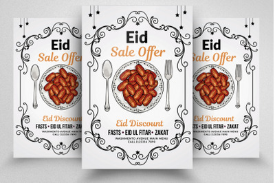 Eid Festival Discount Food Offer Flyer