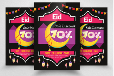 Eid Sale Discount Offer Flyer Template