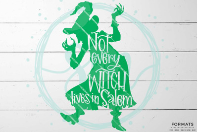 Witch in Salem Halloween SVG