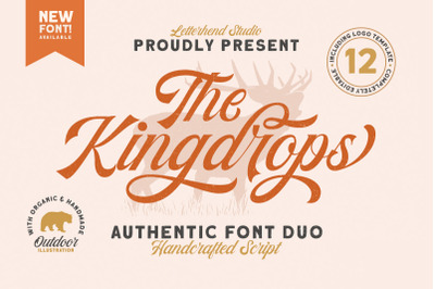 The Kingdrops - Font Duo &amp; Logos