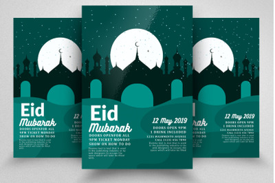 Eid Mubarak Event Flyer Template