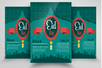 Eid Day Islamic Event Flyer Template