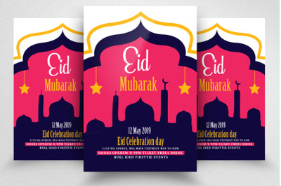 Eid Mubarak Islamic Festival Flyer/Poster