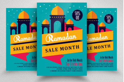 Ramadan Month Sale Offer Flyer Template