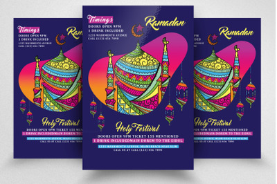 Ramadan Holy Month Flyer Template