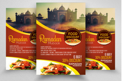 Food Menu Flyer - Ramadan Discount