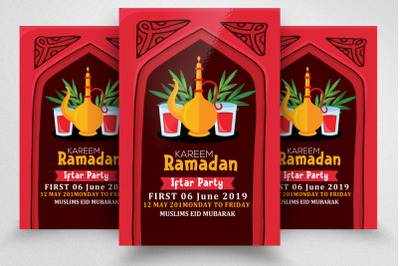 Ramadan Kareem Iftar Party Flyer