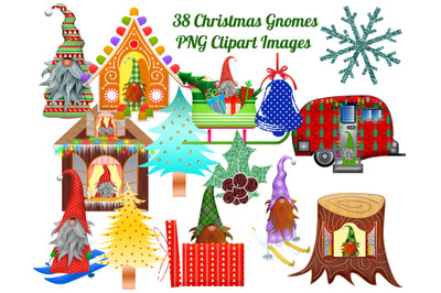 38 Christmas Gnomes Clip Art Images, PNG Images