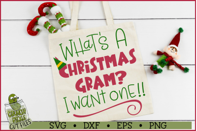 Christmas Gram Elf Phrase SVG File